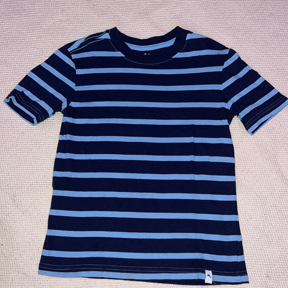 Boys Tommy Bahama blue stripe shirt